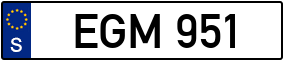 Trailer License Plate